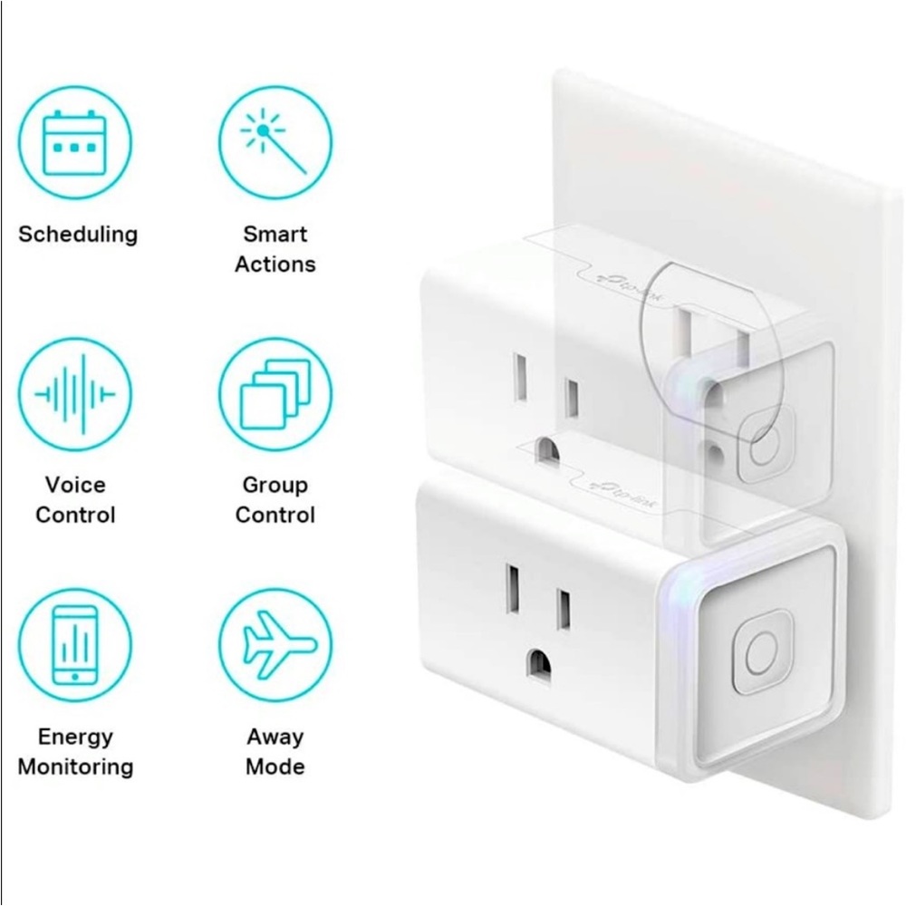 Kasa Smart Plug Mini with Energy Monitoring, Smart Home Wi-Fi Outlet